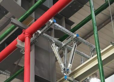 滨城该抗震支架的整体式支吊架结构协调性好